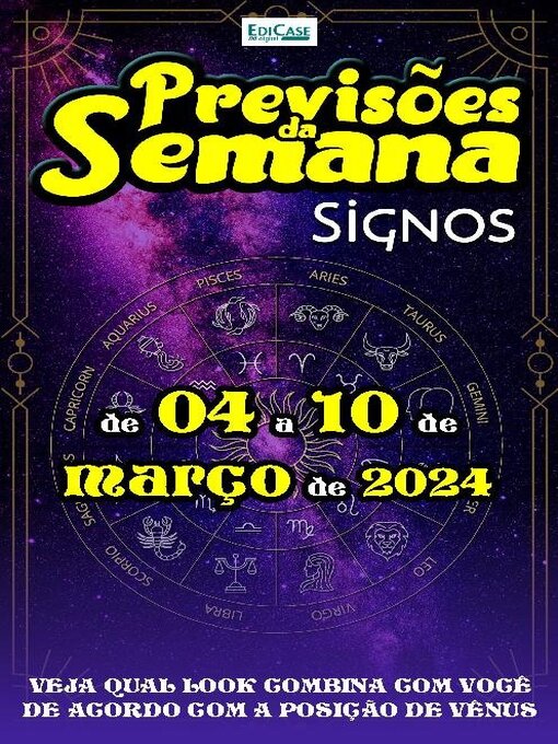 Title details for Previsões da Semana by EDICASE GESTAO DE NEGOCIOS EIRELI - Available